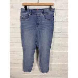 SPANX Skinny Jeans Womens Size L Light Vintage Wash Pull On